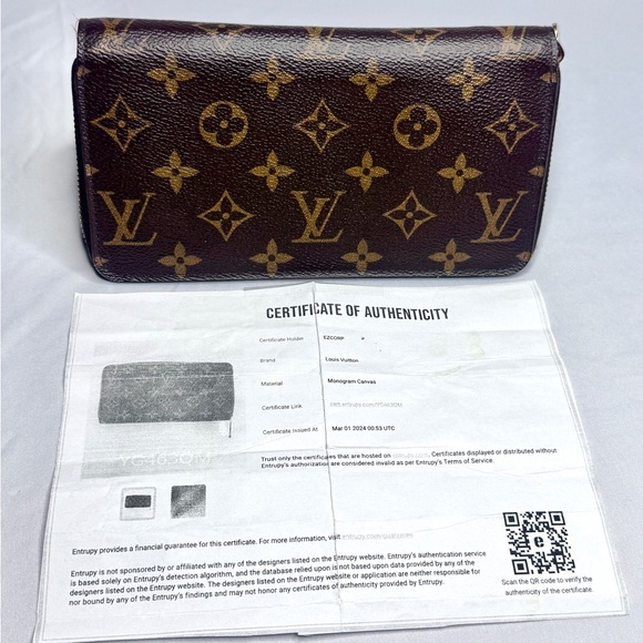 Louis Vuitton Brown and Gold Monogram Wallet - Picture 2 of 7